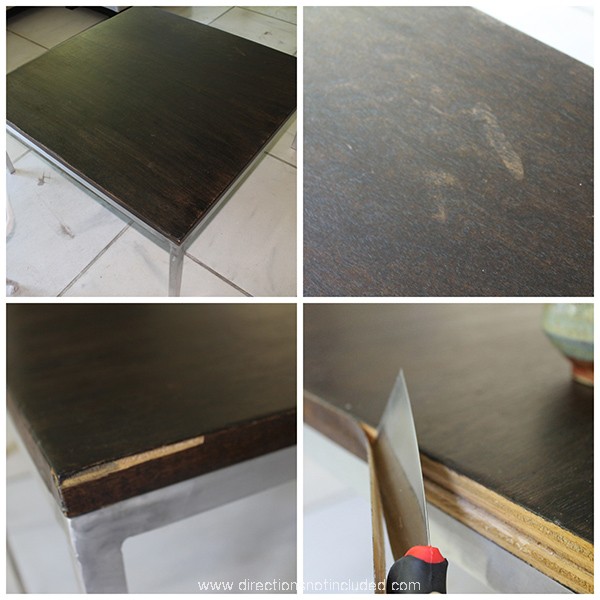 Refinished Modern Coffee Table - Directions Not Included