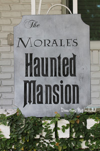 DIY Haunted Mansion Sign - Directions Not Included