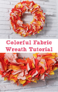 Colorful Fabric Wreath Tutorial * Directions Not Included