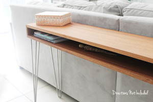 DIY MidCentury Console Table - Directions Not Inlcuded