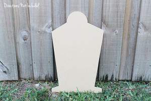 Knock Off Pottery Barn Chalkboard Tombstone - Directions Not Included